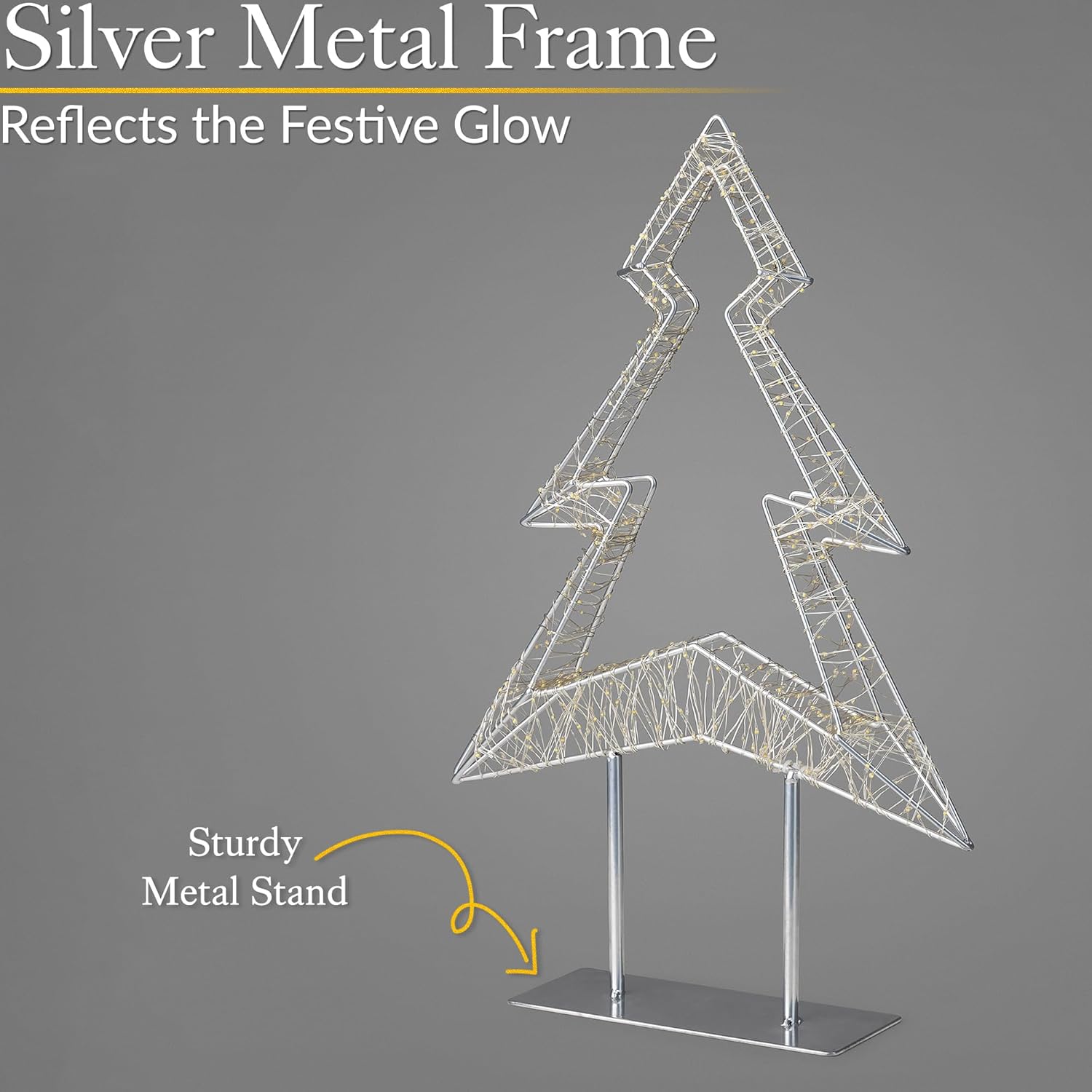 Light Up Christmas Tree Decoration, 600 LEDs