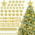 108 Pcs Gold Christmas Tree Decoration Set