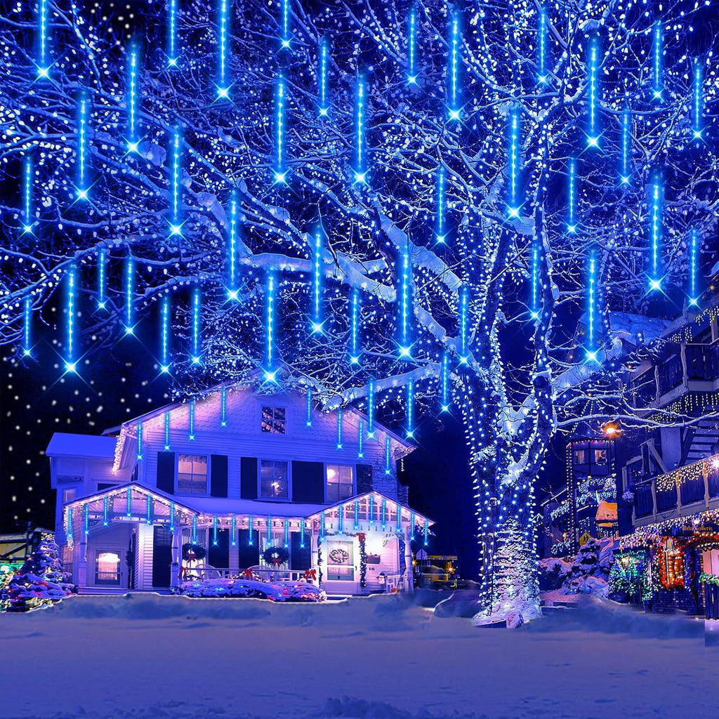 20 Tube Blue Meteor Shower Lights