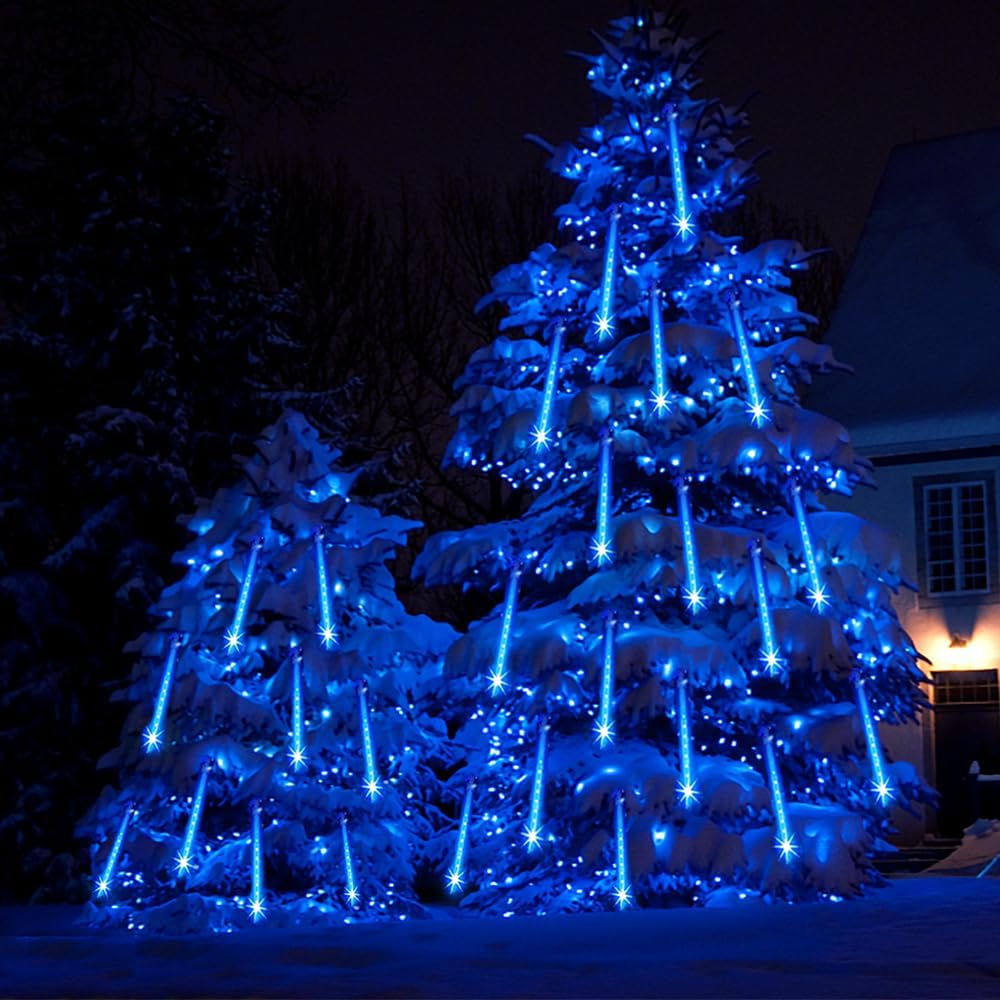 20 Tube Blue Meteor Shower Lights