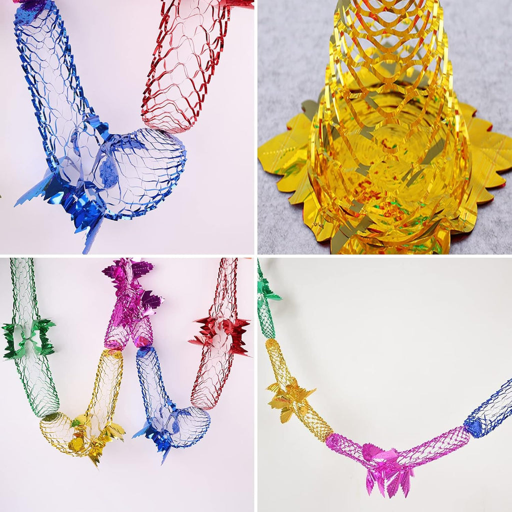 8 Pack Christmas Foil Hanging Decorations 9Ft